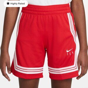 Nike Fly Girls Athletic Shorts Red S NWOT DA1086-657
